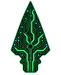 Neon Microchip Tip Precision Cut Decal